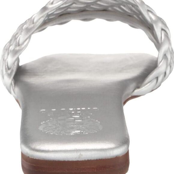 Vince Camuto Arissa Woven Flat Sandal in Pewter. SZ 6.5M - Picture 3 of 10